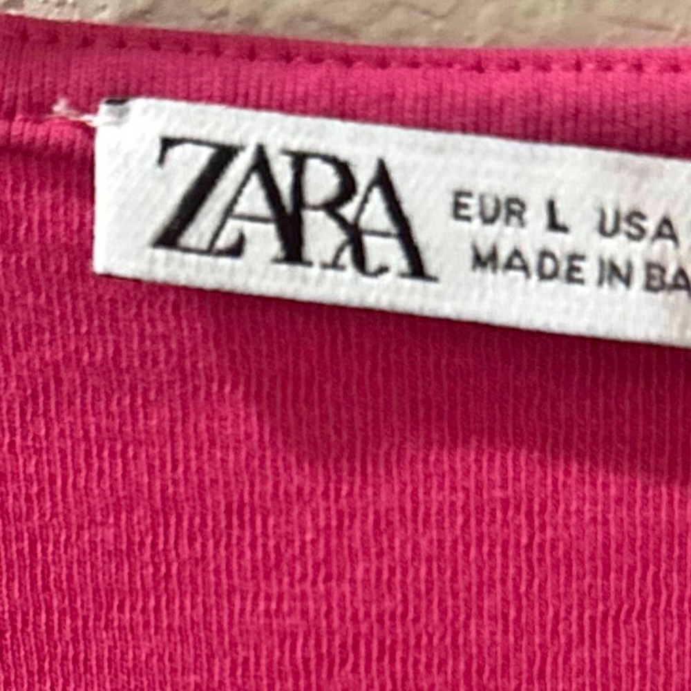 ZARA women’s pink bodycon dress size L - Picture 4 of 6